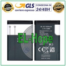 BATTERIA BL-5C PER CELLULARE ENERGIZER E4 2G E4EU3 1020 mAh PARI ORIGINALE