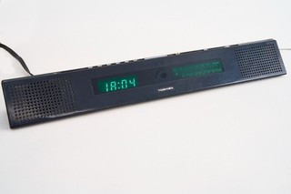 Vintage Toshiba CR 3000 Clock Radio (Toblerone Shape)