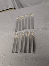 VTG PARTIA 12 PRZEZROCZYSTA 9" KRYSZTAŁOWE SZKŁO PRYZMAT TRÓJKĄTNA KROPLA WISZĄCA LAMPA ŻYRANDOL