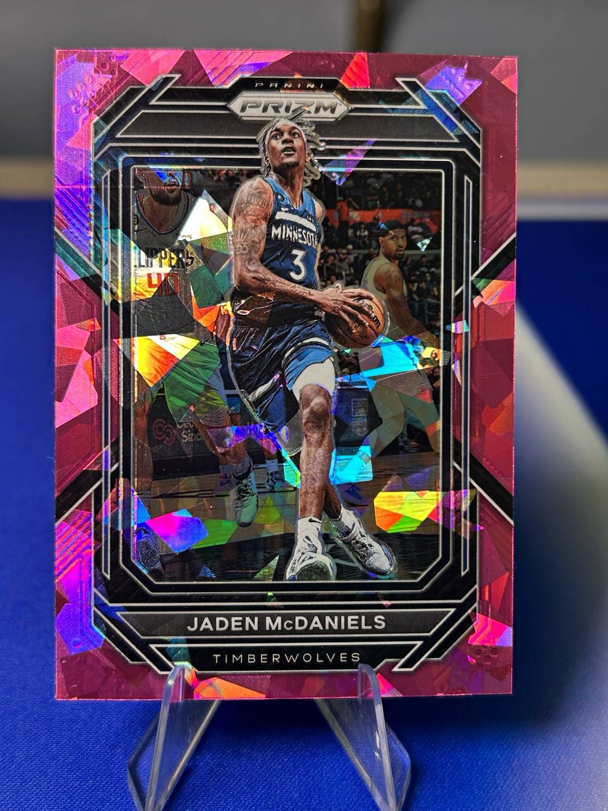 Panini Prizm 2022-23 Jaden McDaniels Pink Ice Prizm #53 Timberwolves NBA