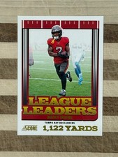 2025 Panini Score Football Bucky Irving League Leaders Gold Parallel Card #14