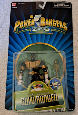 1996 Bandai Power Rangers Zeo Gold Ranger Automorphin (Flip Head