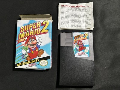 Nintendo NES Super Mario Bros 2 With Box And Manual Partial CIB
