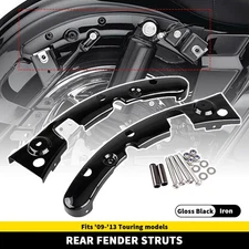 Vivid Black Rear Fender Support Bracket For Harley Touring Road King Glide FLHR