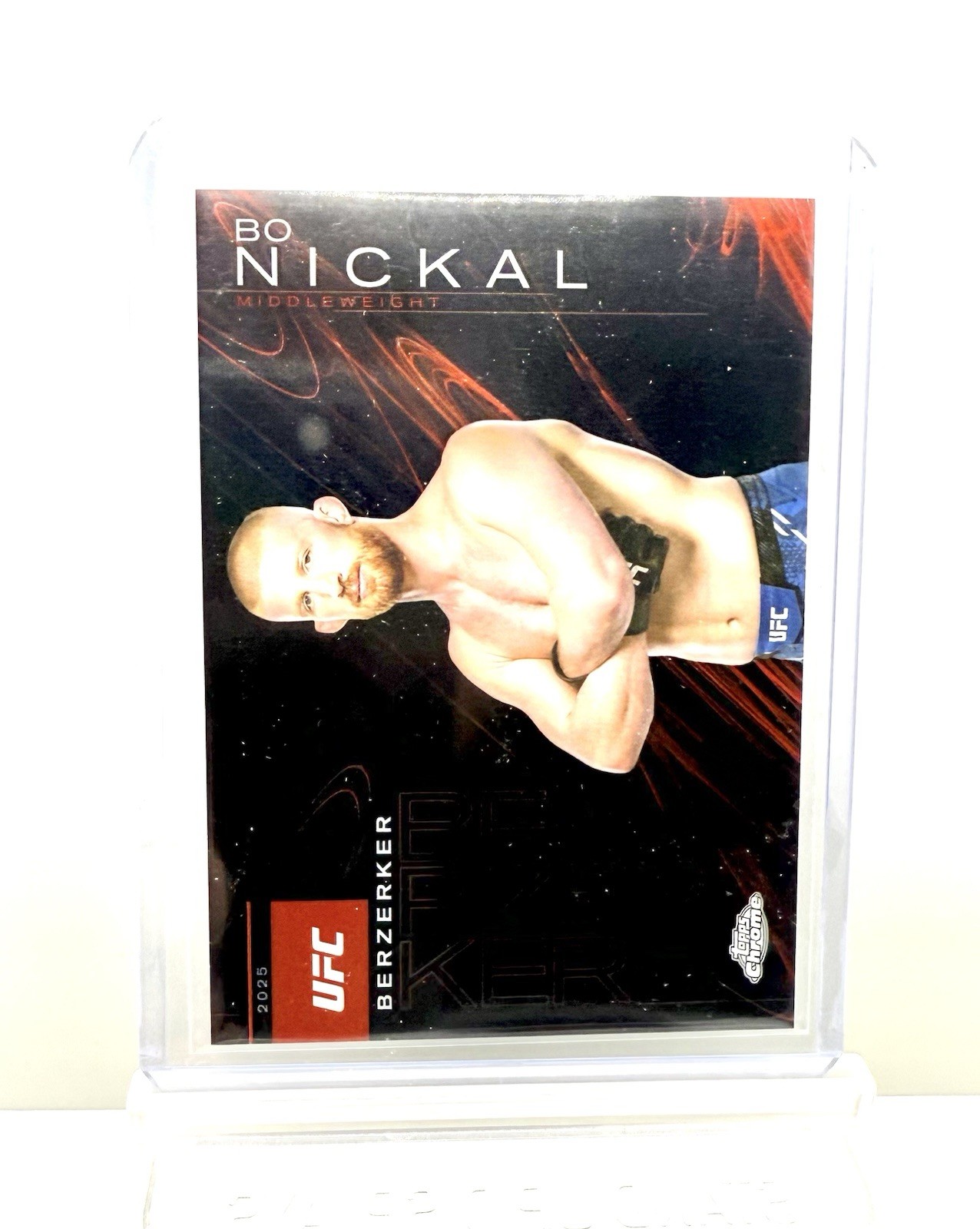 2025 TOPPS CHROME UFC BO NICKAL BERZERKER INSERT CASE HIT RARE SSP !