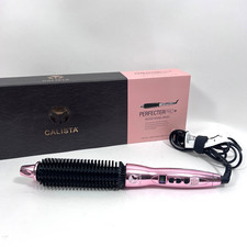 Calista Perfecter Pro Heated Round Styling Brush, Thermal, Hot Rose Pink