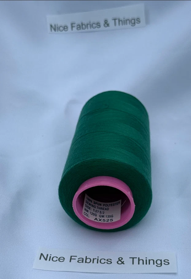50 Spools - Dark Green AX525 Multi Purpose Sewing Thread - Image 3 of 3