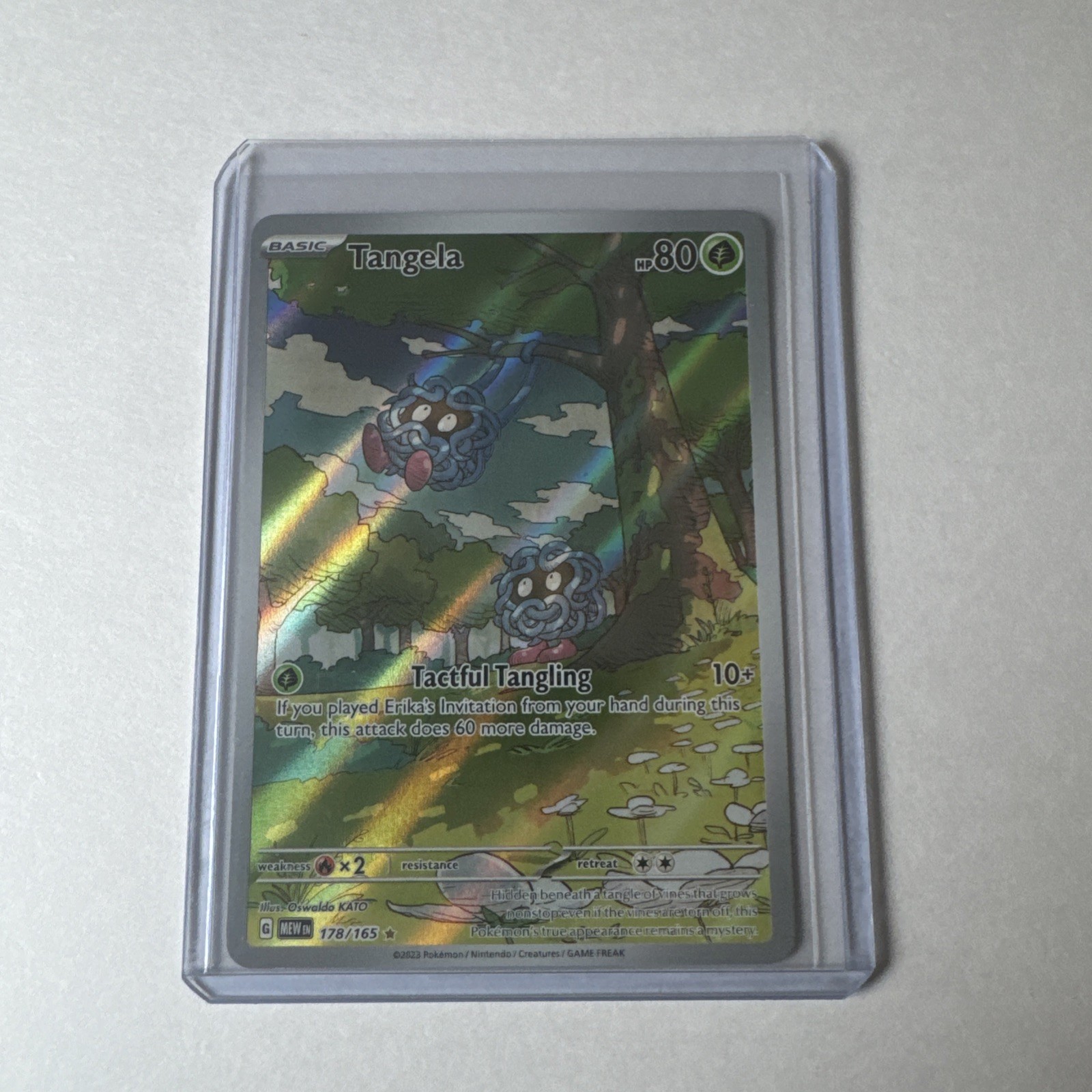 Tangela - 178/165 151 Illustration Rare Pokemon - NM