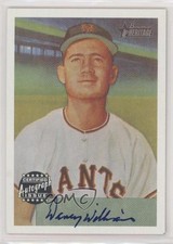 2002 Bowman Heritage 1954 Reprints Auto Davey Williams #BHRA-DW Auto 0b0