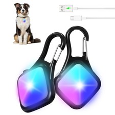 Dog Collar Light 4 Modes Dog Lights for Night Walking High Capacity USB Recha...