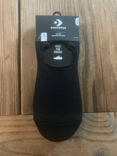 Converse Men's Sock Flat Knit Microfiber Ultra Low 3-Pair Black 6-12