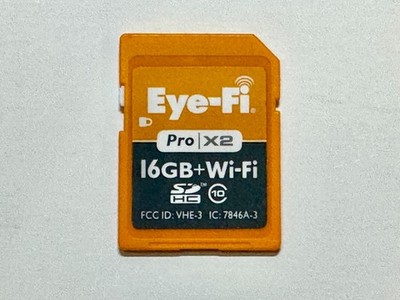 Eye-Fi Pro X2 16GB SDHC WiFi Card Class 10 DSLR Memory Canon Nikon Sony