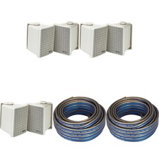 Kicker 3 Pair KB6B 2-Way Full Range Indoor Outdoor Speakers Pair Weather...