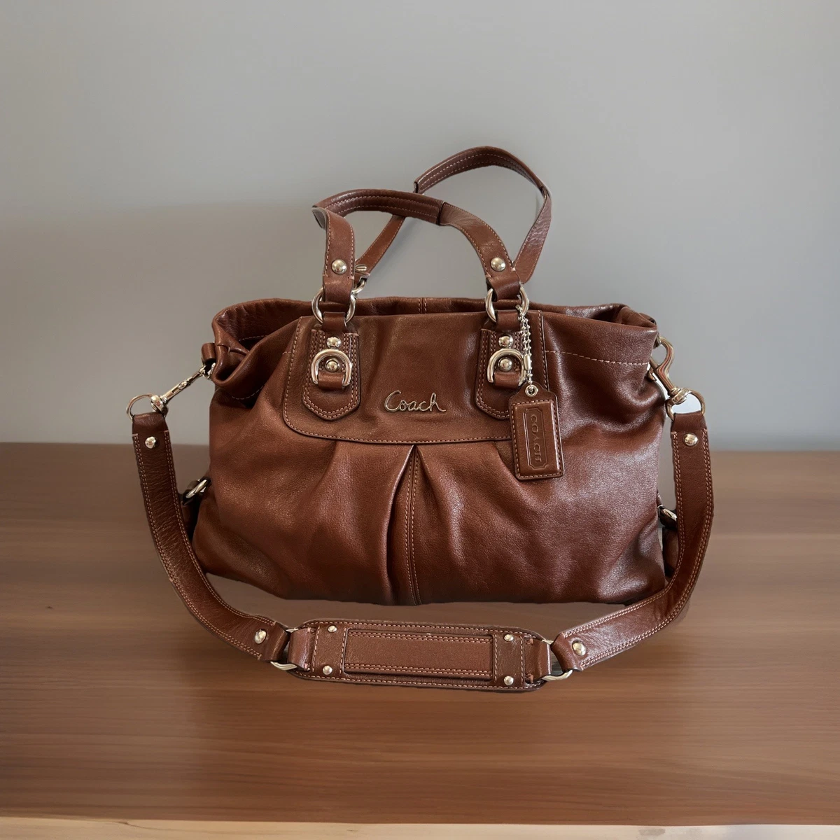 Coach Ashley Shoulder Bag Brown Bags & Handbags for Women for sale