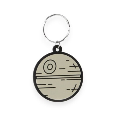 Original Star Wars Todesstern Schlüsselanhänger Gummi Keychain Fob Imperium Raumstation