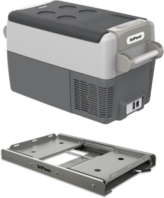 31QT Portable Refrigerator with Slide  Electric Cooler for Camping,Truck,RV
