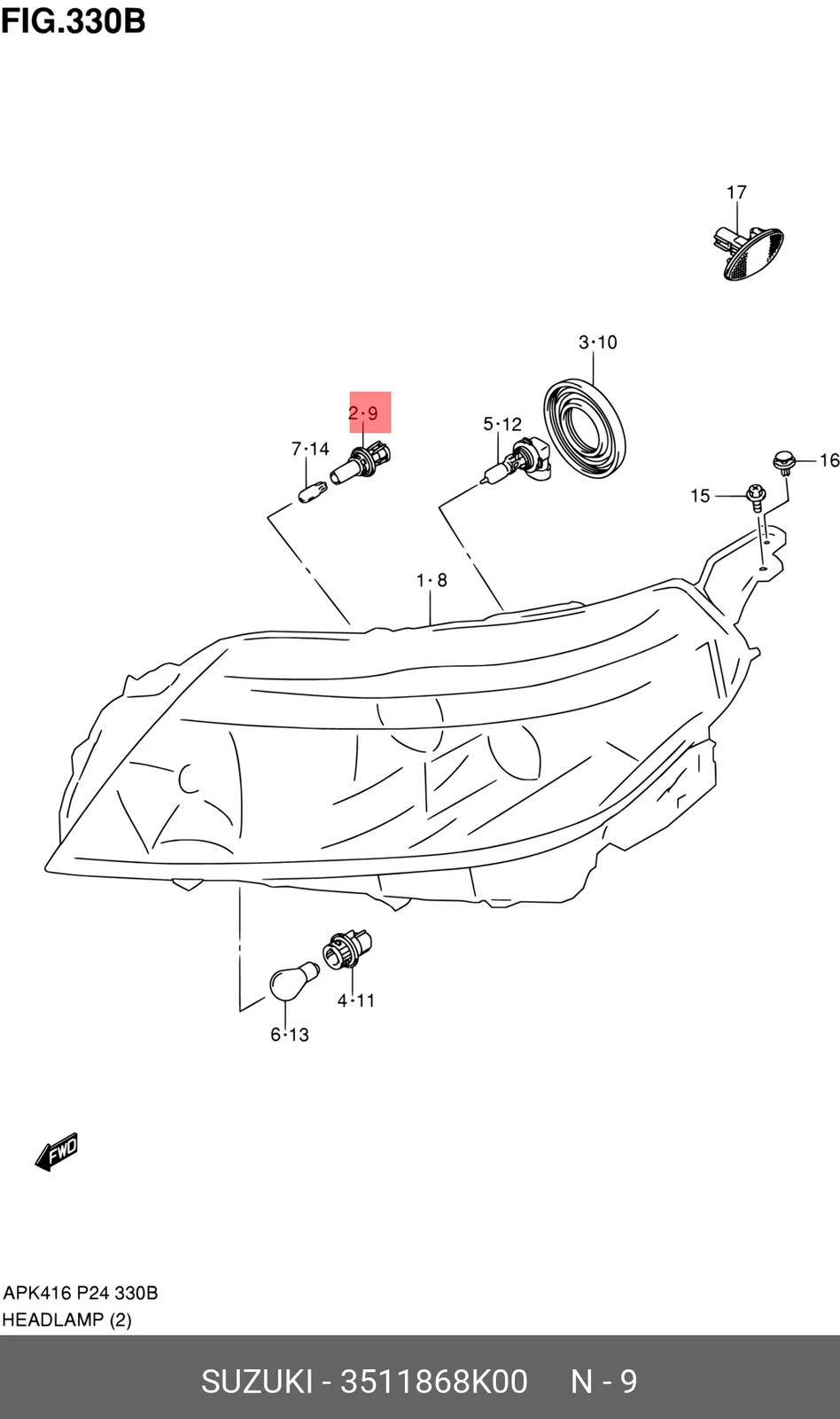 SOCKET, POSITION LAMP
