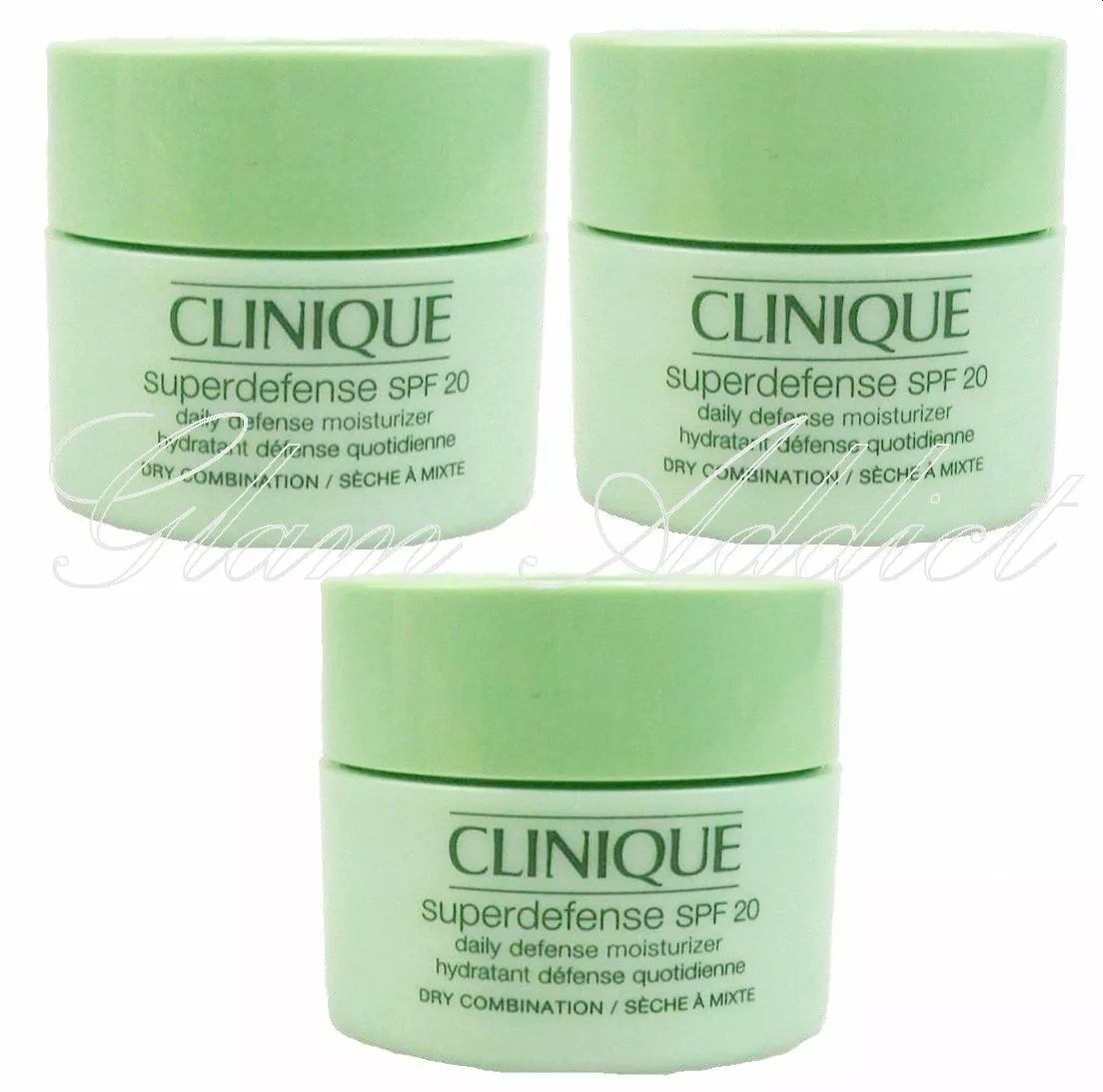 CLINIQUE Superdefense SPF 20 Daily Defense 45ml 3 x 15ml Dry