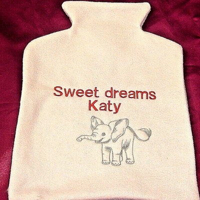 Personalisierter Wärmflaschenbezug Elefant Weihnachtsgeschenk Mama/Nanny/Schwester