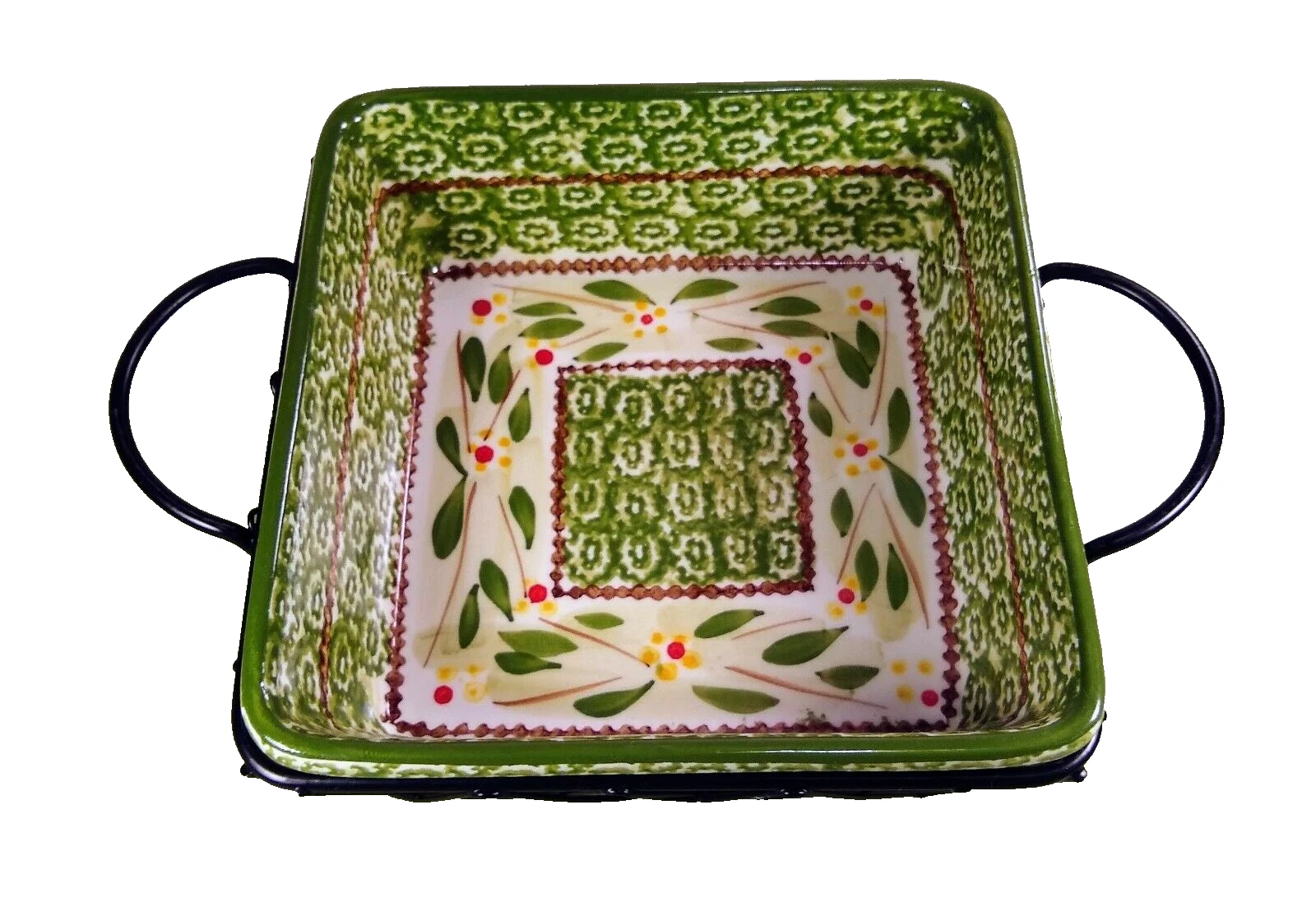 New Temptations Presentable Ovenware Old World by Tara 8" x 8" with Wire Rack