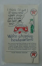 1962 Texaco service postcard unused