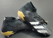 Adidas Predator Mutador 20.1 FG, Core Black/White/Gold Metallic, Size 7 FX0120 