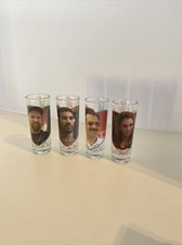 Ted Lasso Double Sided Mini Glass Set 2oz Set of 4 Team Lasso Shot Glasses