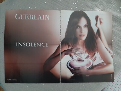 Werbepapier Parfum. Guerlain Insolence von 2007 Parfum Ad 