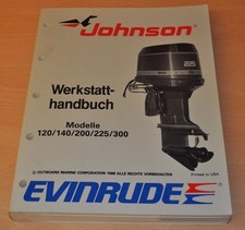Johnson EVINRUDE CE V-Loop 120- 300 PS 1988 Außenbordmotor Werkstatthandbuch OMC