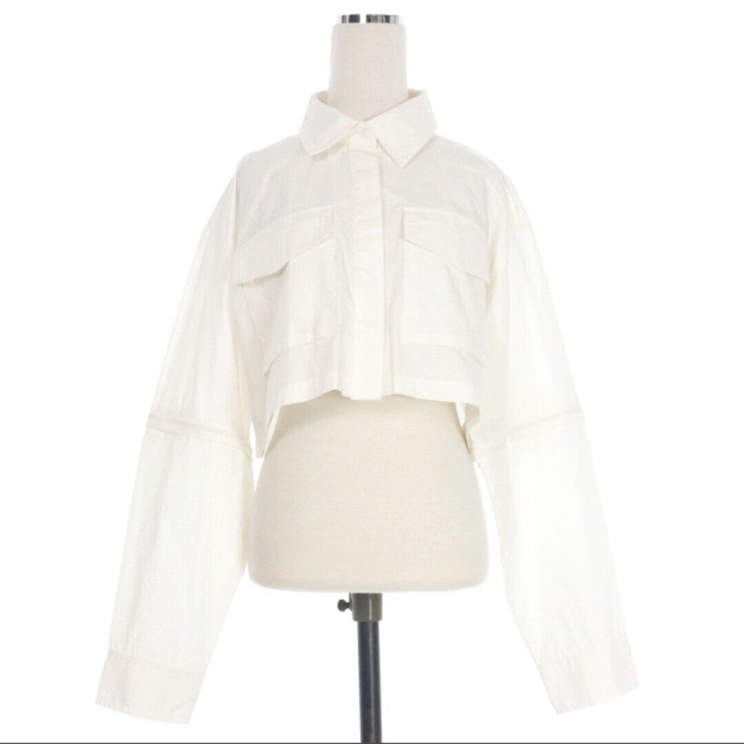 NAISE TOKYO NEITH 2WAY CROPPED SHIRT BLOUSE Used NAISE TOKYO NEITH 2WAY CROPPED SHIRT BLOUSE Used