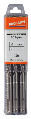 10 Stück Projahn Rocket 5 Hammerbohrer SDS plus Stein + Betonbohrer 8 x 210 mm
