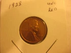 1828-P  Lincoln Cent Red Unc.