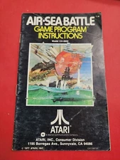 Air-Sea Battle Game MANUAL ONLY for Atari 2600 Vintage Video Game Booklet
