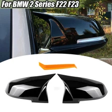 Carbon Style Side Wing Mirror Cover Cap Replacement For BMW 2-Series F23 F87 M2