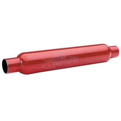 Flowtech 50251FLT Red Hots Glass Pack Muffler Red Steel 2 1/4in In/Outlet Each
