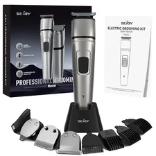 SEJOY Hair Clippers for Men Beard Trimmer Shaver Cordless Haircut Grooming Kit