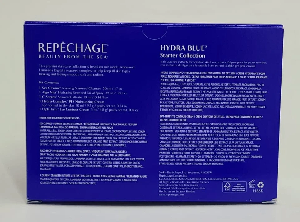 Colección Repechage Hydra Blue Starter con extractos de algas todo tipo de piel Foto 3 de 4