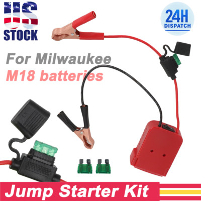 For Milwaukee M18 Battery Jump Starter For 12V Systems Jump Starting Cars Trucks