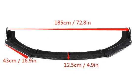 Parachoques delantero divisor de labios fibra de carbono busca Scion tC Base cupé 2005-2010 Foto 2 de 4