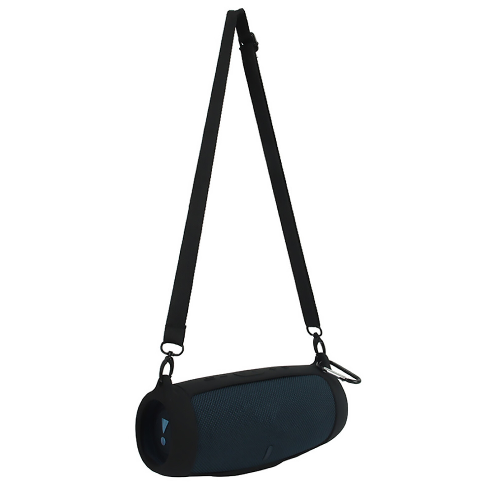 Black Silicone Cover Pad With Strap For JBL Charge 5 Bluetooth Speaker