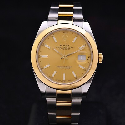 Rolex Datejust 41mm Stahl Gold Ref 126303 gewartet + Box & Papiere 2019