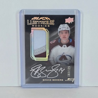 2020-21 UD Black Shane Bowers Black Lustrous RPA /125 Rookie Patch Auto 