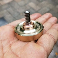 Stainless Steel Copper Spinning Top High Performance Desktop Gyro Fidget Toy