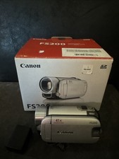 Canon Legria FS200 Camcorder Silver 41x Zoom W/ Original Box No Charger