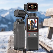 Portable Handheld Vlogging Camera Video Camcorder Stabilization 180 Degree US