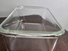VINTAGE PYREX CLEAR GLASS 2 QT LOAF PAN OVENWARE 215-B