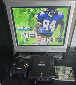 Sega Dreamcast Sports Edition Console w/ Sports Controller & NFL 2K1 (Black)