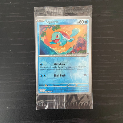 Squirtle Pokemon Center Exclusive 007/165 Pokemon TCG Promo Near Mint