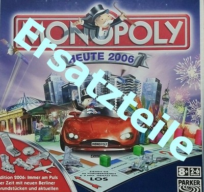 Verschiedene Ersatzteile Parker Spiel Monopoly Heute 2006