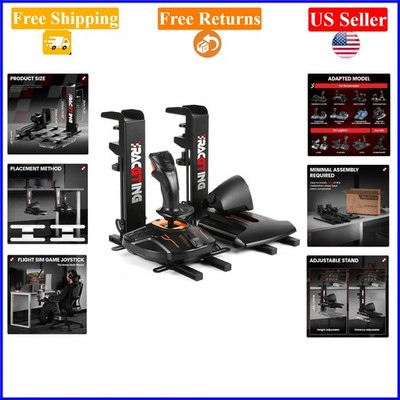 Adjustable Hotas Mount for Logitech, Thrustmaster & VKB Joysticks, PC/Console